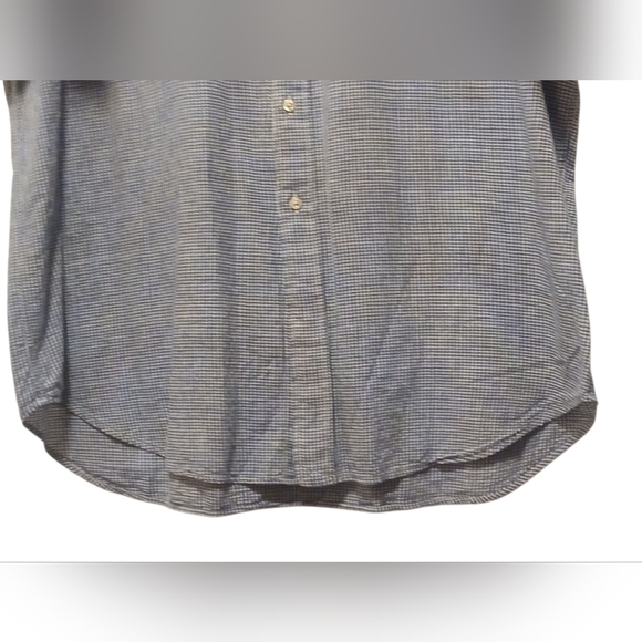 Ralph Lauren - Blue & White Checkered, Button Down Collar, Short Sleeve,... - Picture 7 of 11
